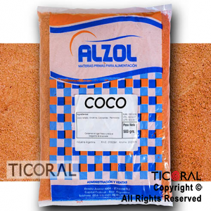 COCO RALLADO NARANJA X1/2KG ALZOL x 1